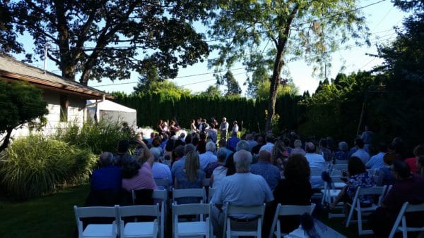 Private Residence Gresham Oregon Wedding Ceremony