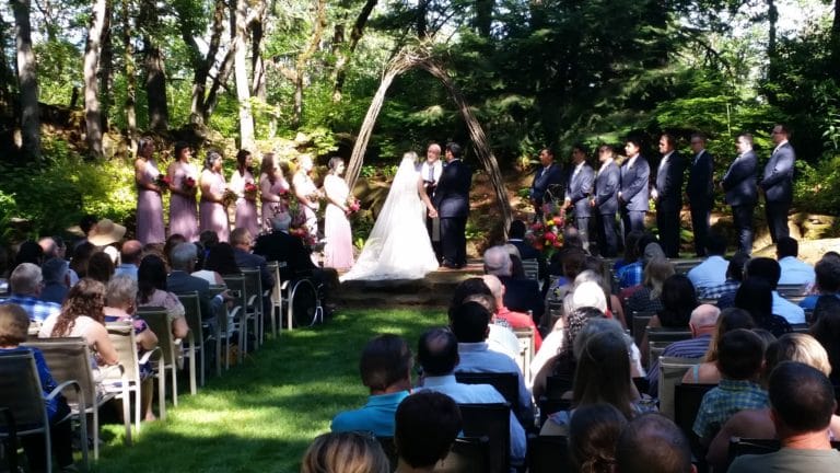 Wedding Celebration Stonehedge Gardens Hood River (6-2-18)